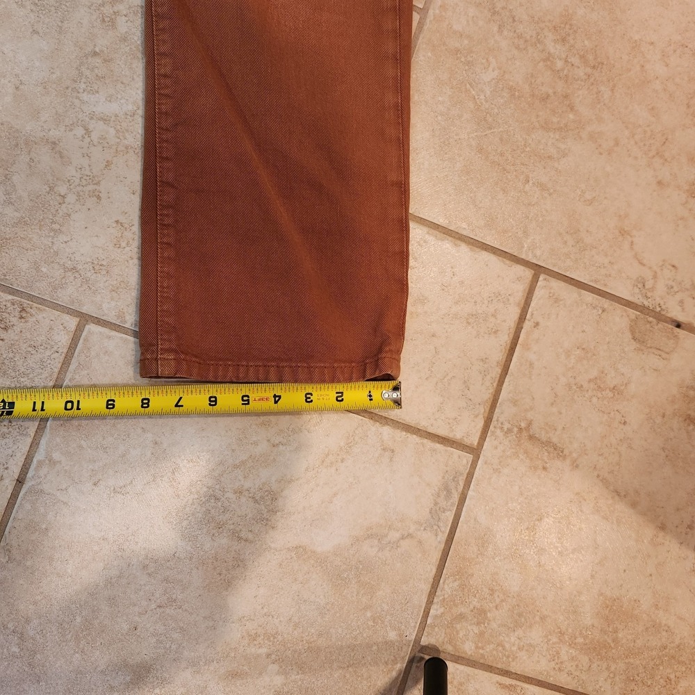 Eddie Bauer Men Vintage Jeans 33x34 Actual 33x32.5 Brown Cotton Denim Straight - Picture 14 of 15